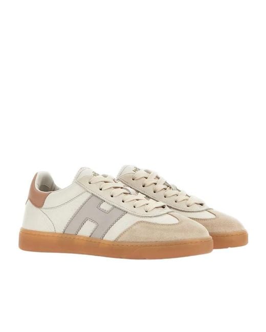 Hogan White Cool Round Toe Sneakers