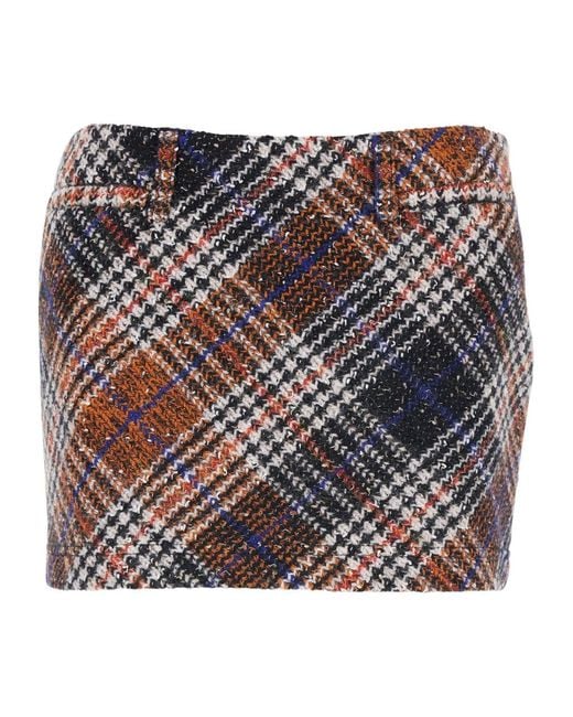 Missoni Multicolor Zigzag Motif Tweed Skirt