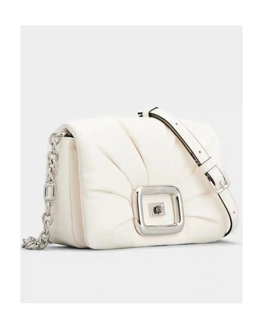 Roger Vivier Natural Viv' Choc Shoulder Bag