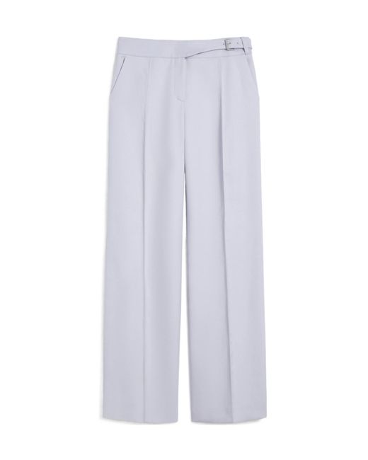 Sportmax White Belt Loop Casual Pants