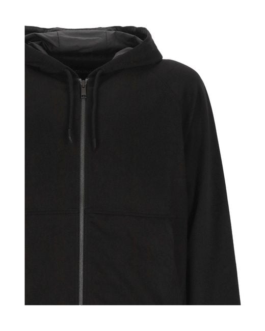 Zegna Black Zip-Up Hoodie for men
