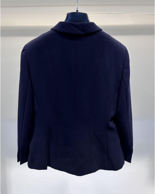 Max Mara Blue Long Sleeve Blazer