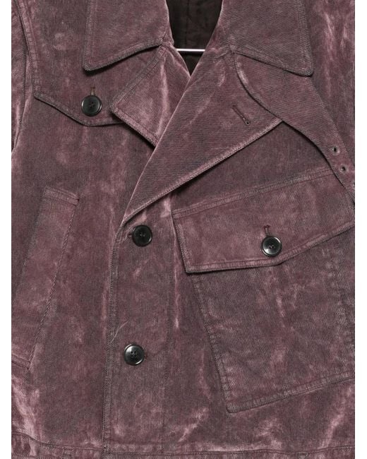Dries Van Noten Purple Lilac Corduroy Jacket for men
