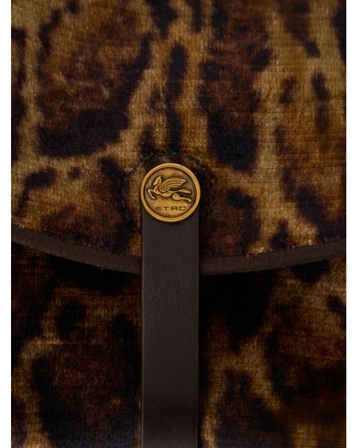 Etro Brown Medium Pony Bag