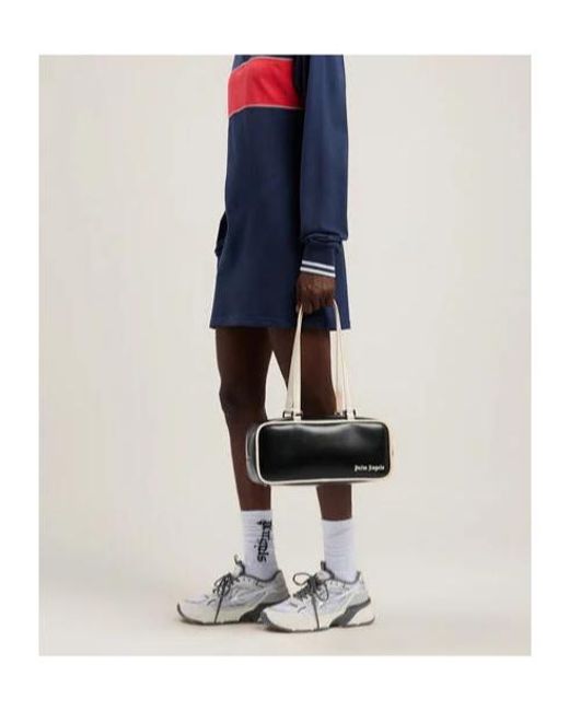 Palm Angels Black Classic Logo Shoulder Bag