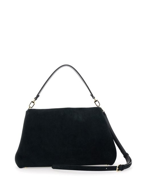 Totême  Black Totême T-Lock Satchel Bag