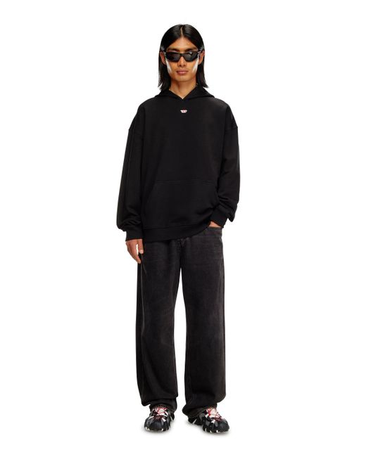 DIESEL Black Boxt-Hood-D Cotton Hoodie for men