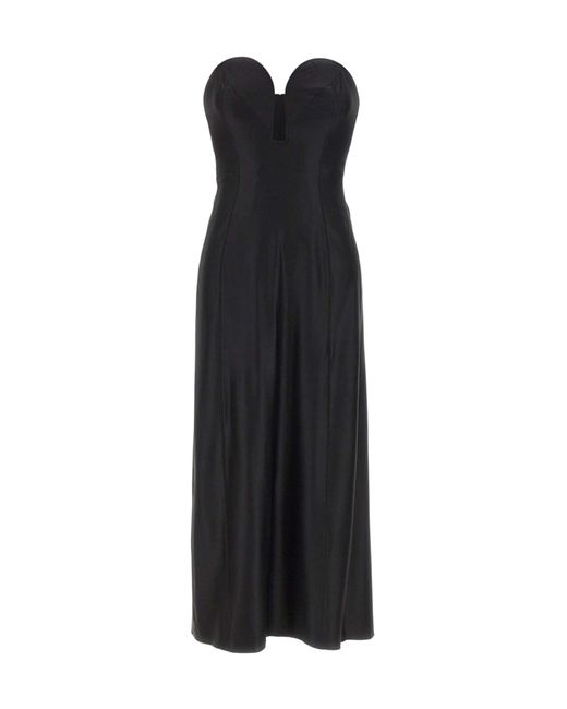 Rabanne Black Rabanne Strapless Sweetheart Midi Dress