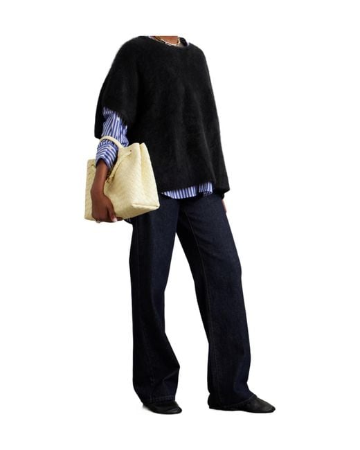 Lisa Yang Black Fie Brushed Cashmere Sweater