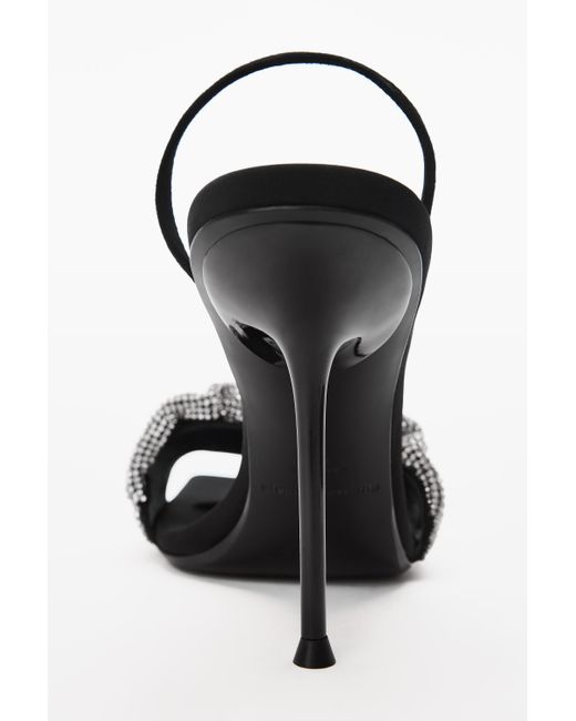 Alexander Wang Metallic Ruched Strap Slingback Sandals