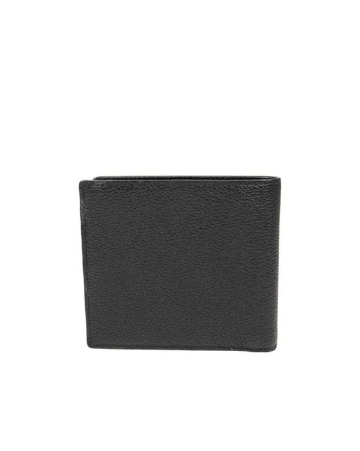 Prada Black Logo Folding Wallet for men