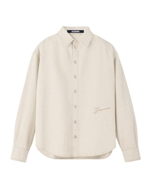 Jacquemus Natural The Simon De-Nîmes Denim Shirt for men