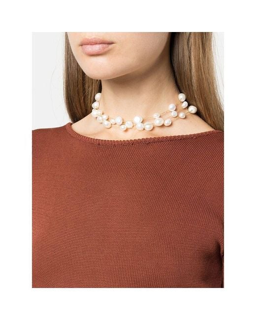 Cult Gaia White Nyala Detailed Choker