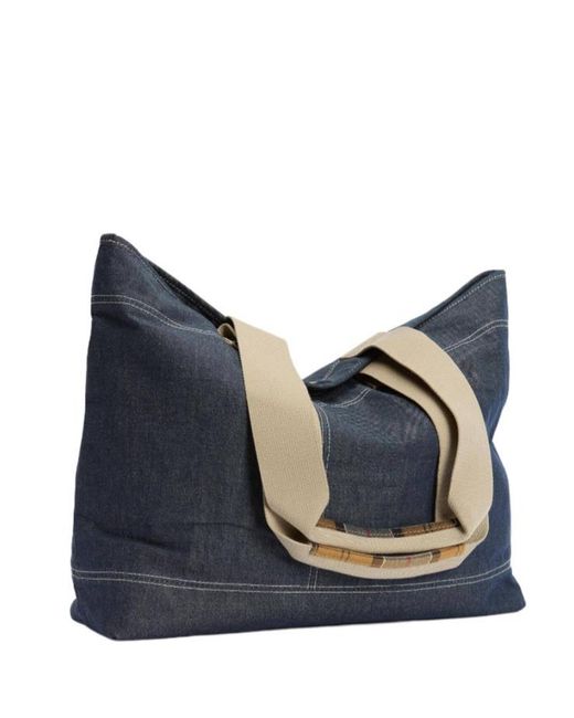 Barbour Blue Mya Denim Tote Bag