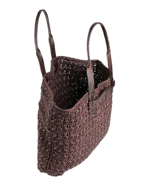 Dolce & Gabbana Brown Woven Handbag