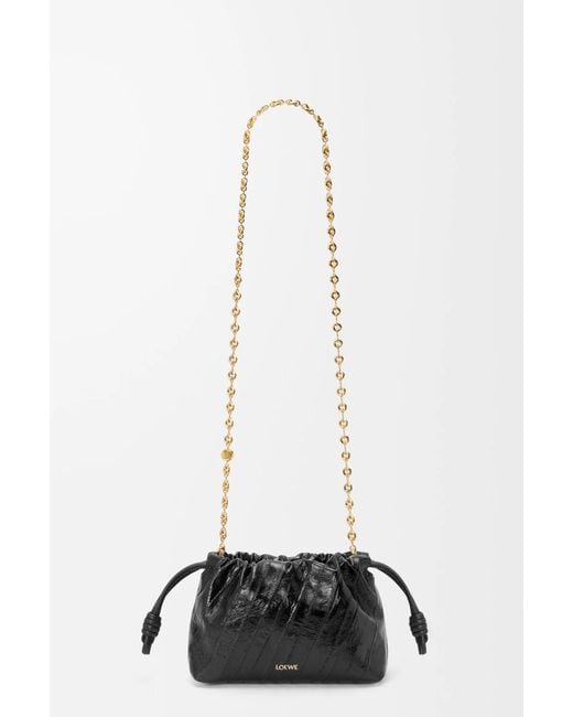 Loewe Black Mini Flamenco Purse