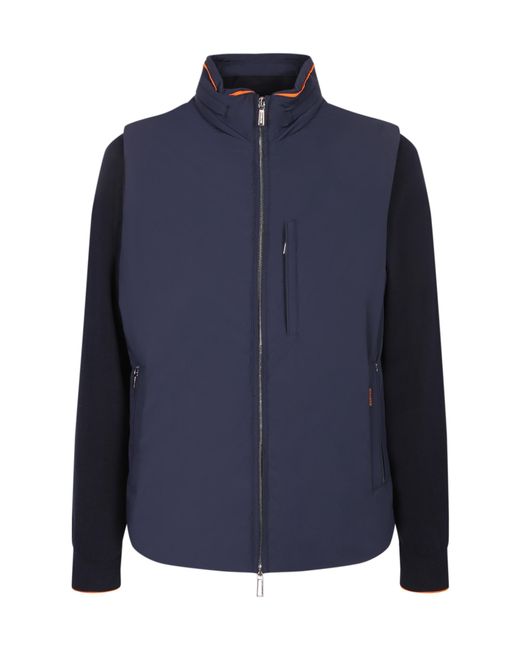 Moorer Blue Long-Sleeve Jacket for men
