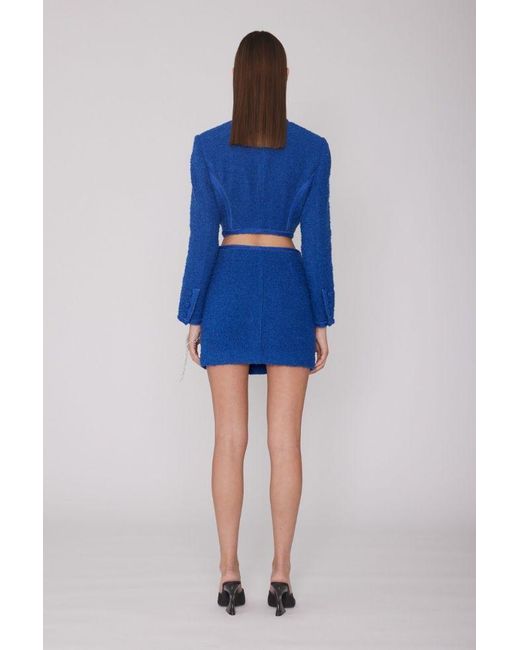 ROTATE BIRGER CHRISTENSEN Blue Mini Skirt