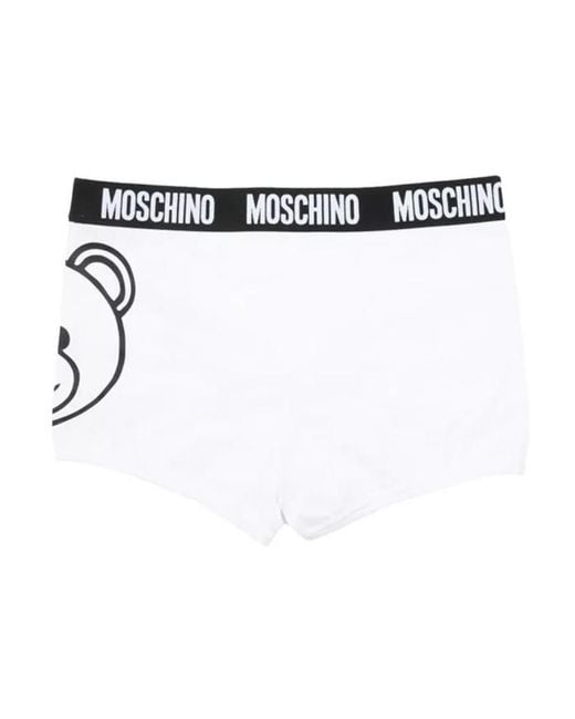 Moschino White Logo Detail Panties for men