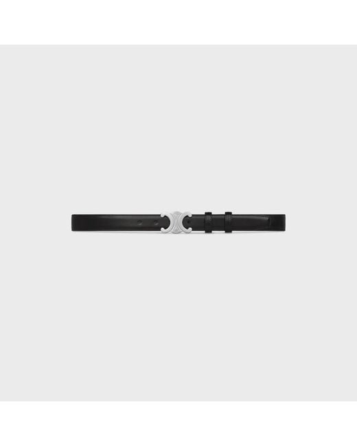 Céline White Triomphe Belt 25Mm for men