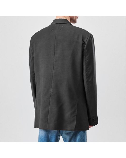 Maison Margiela Black Lapel Suit Jacket for men