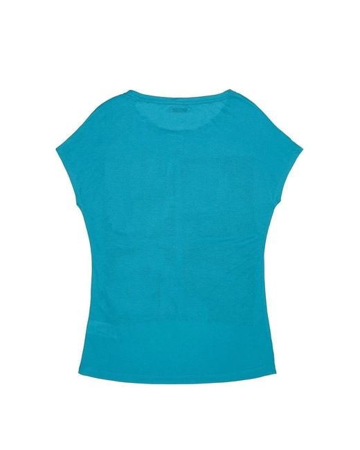 Iceberg Blue Printed T-Shirt With Round Neck
