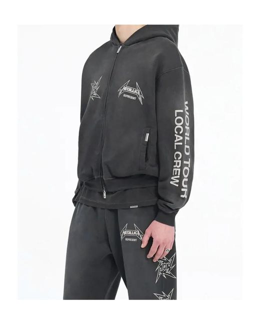 Represent Gray X Metallica 40 Year Anniversary Hoodie for men