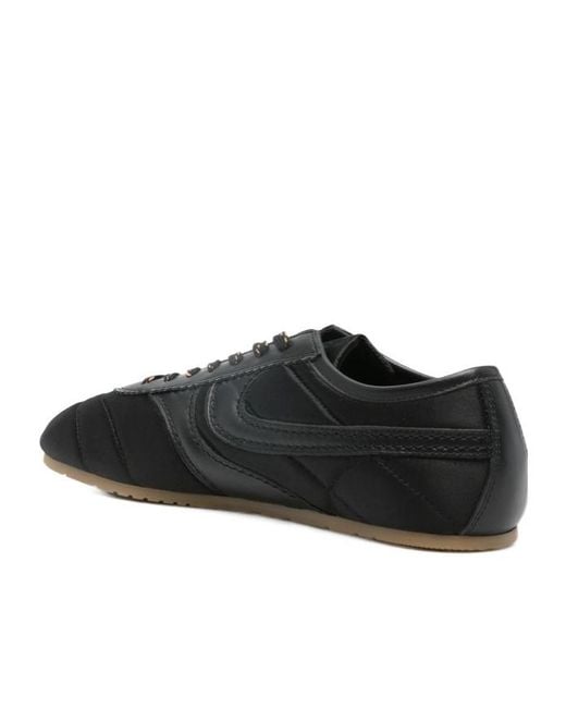 Dries Van Noten Black Quilted Low-Top Sneakers for men