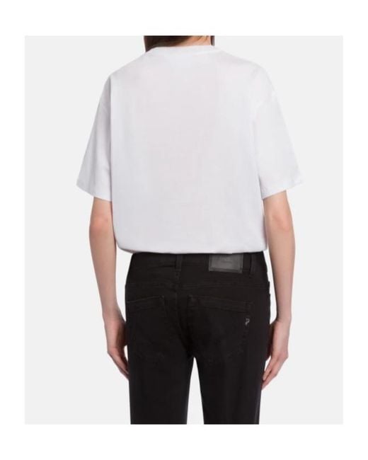 Dondup White Basic Crew-Neck T-Shirt