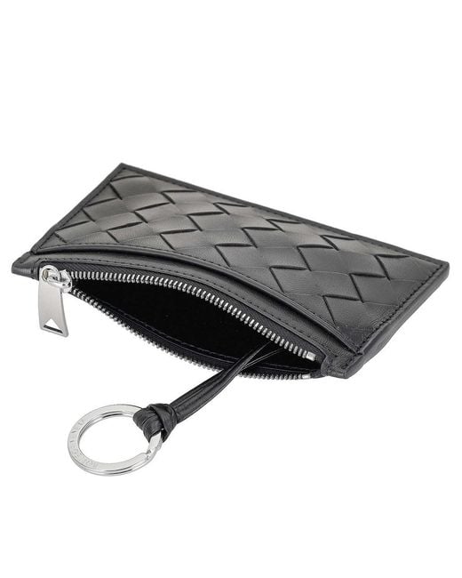 Bottega Veneta Black Woven Wallet for men