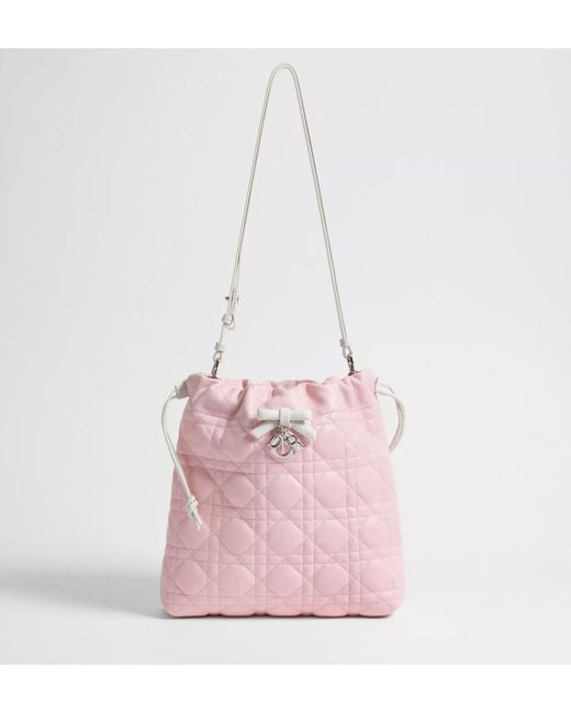 Dior Pink Aable Mini Bucket Bag