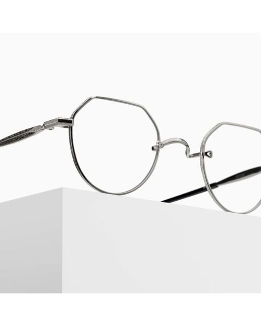 Matsuda White Full Frame Plain Mirror for men