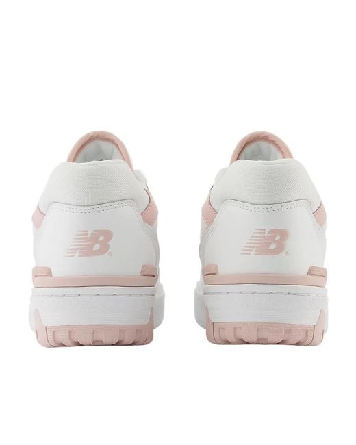 New Balance White 550 Lace-Up Sneakers