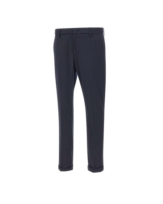 Dondup Blue Gaubert Slim-Fit Pants for men