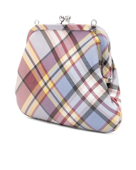 Vivienne Westwood Pink Orb Plaque Clutch Bag