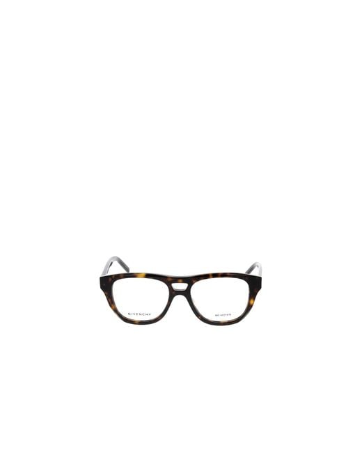 Givenchy White Eyewear Pilot-Frame Glasses for men