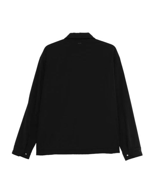 Herno Black Concealed Placket Jacket for men