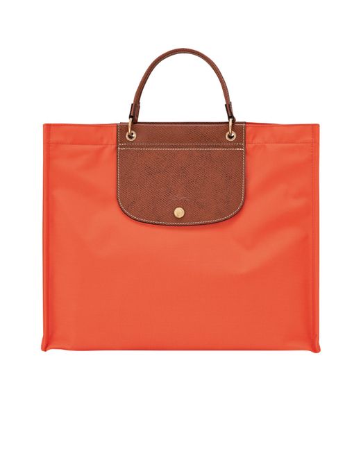 Longchamp Red Large Cabas Tote Bag