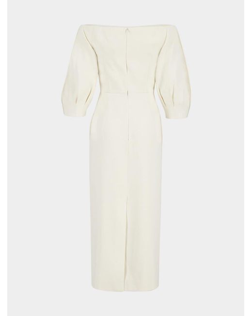 Gabriela Hearst White Strapless Dress