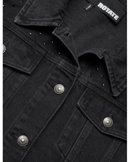 ROTATE BIRGER CHRISTENSEN Black Denim Oversized Jacket