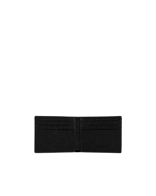 COACH Black Logo-Plaque Bi-Fold Wallet for men