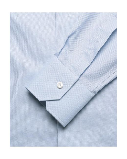Zegna Blue Dress Business Long-Sleeved Shirt for men