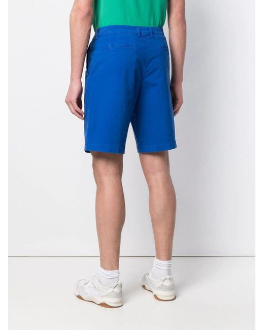KENZO Blue Tailored Chino Shorts for men