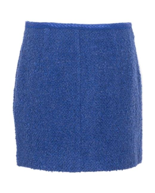 ROTATE BIRGER CHRISTENSEN Blue Mini Skirt