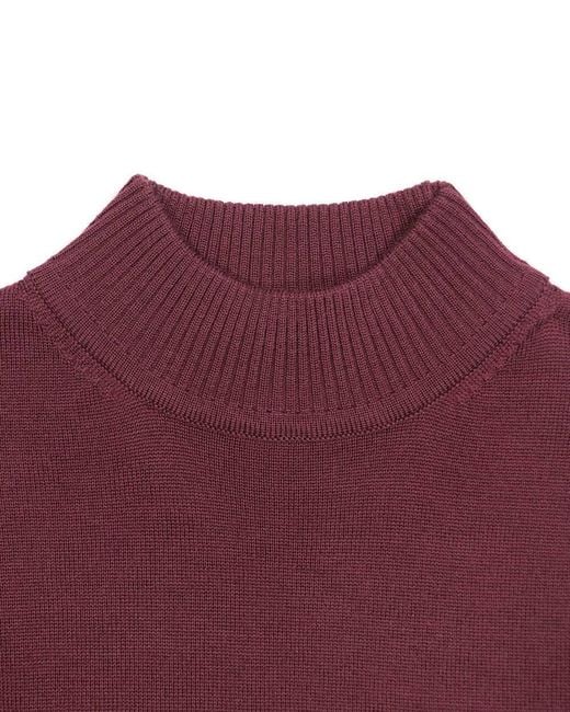 Karl Lagerfeld Purple Long-Sleeved Knitted Pullover for men