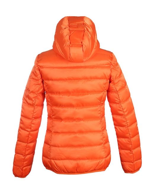 EA7 Orange Logo Details Down Jacket