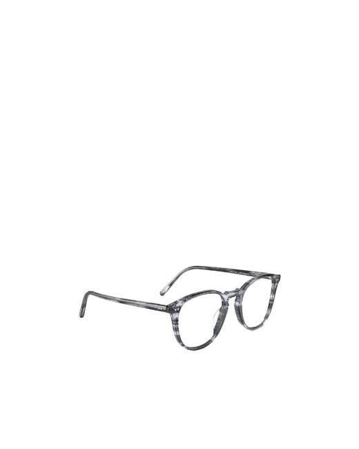 Oliver Peoples White Logo Flat Mirror for men