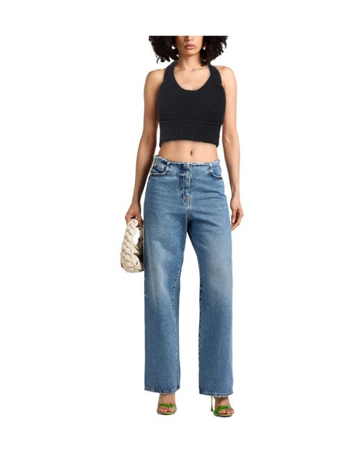 Jacquemus Black Solid Color Tops