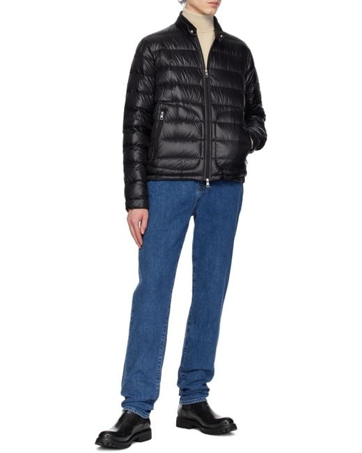 Moncler Black Acorus Short Down Jacket for men