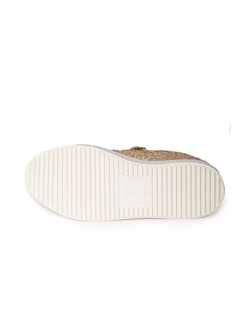 Giuseppe Zanotti Natural Round Toe Low-Top Casual Shoes